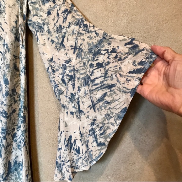 Boho Flowy Dress Keyhole Back, NWOT size M - Picture 6 of 8